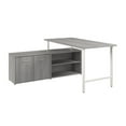 thumbnail image 1 of Hustle 60W Computer Desk with Storage Cabinet in Platinum Gray - Engineered Wood, 1 of 8