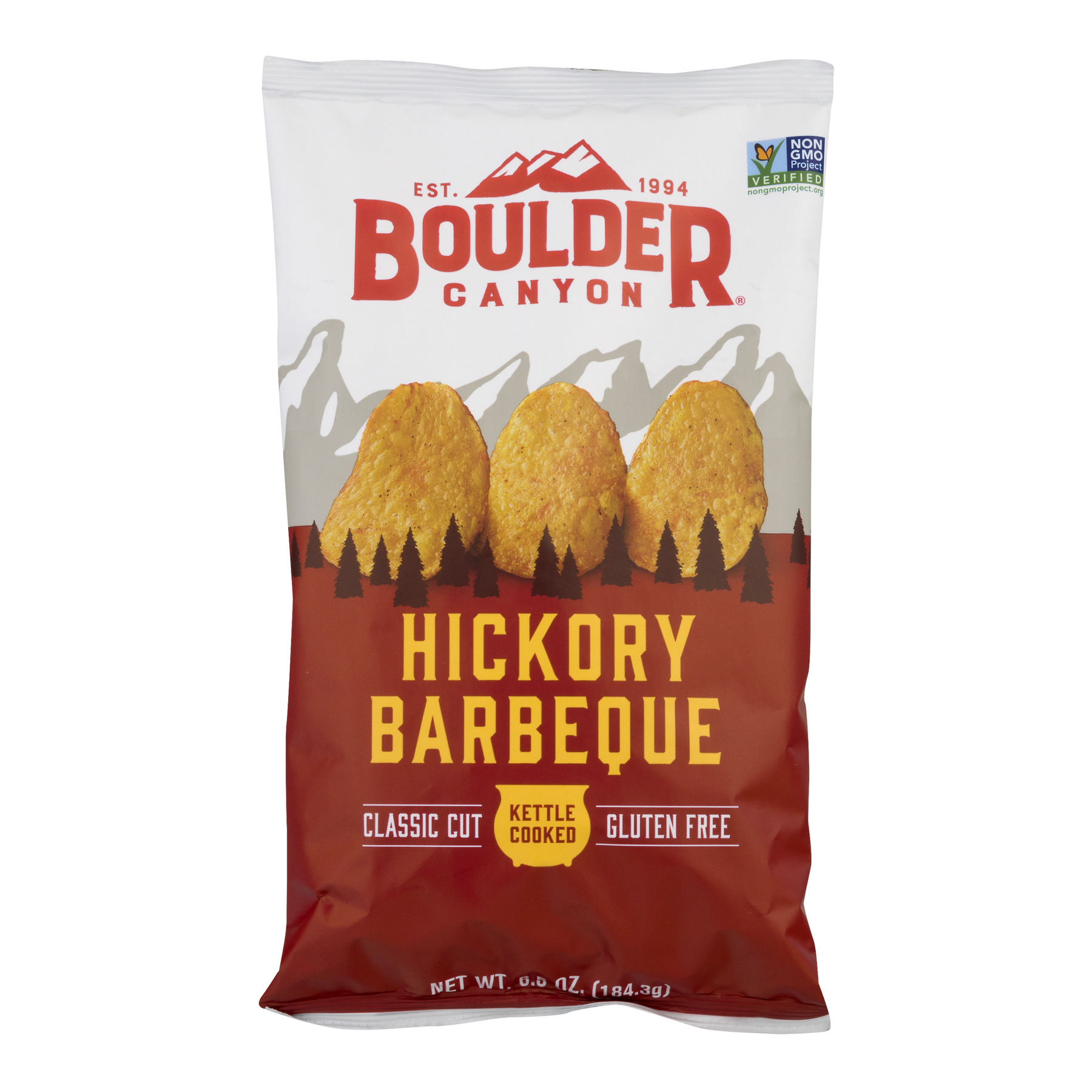 Boulder Canyon Potato Chips, Kettle Cooked, Hickory Barbeque