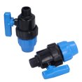 thumbnail image 1 of Accesorio de tubo de agua, 2 piezas Conector rápido Bola Válvula de bola de plástico Válvula de bola de cierre Instalación sin esfuerzo, 1 of 13