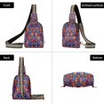 thumbnail image 7 of FORMRS Womens Crossbody Sling Bag Travel Daypack Shoulder Chest Backpack, Red Geometric Eagle, 7 of 7