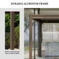 thumbnail image 6 of Mondawe 10'x10' Louvered Pergola, Outdoor Aluminum Pergola with Adjustable Rainproof Roof for Porch ,Deck, Patio, Garden, Brown, 6 of 10