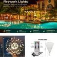 thumbnail image 6 of Aonesy Firework Hanging Lights, 8 Modes Dimmable String Fairy Lights with Remote Control 4 Packs Starburst Lights for Christmas, Warmwhite, 6 of 9