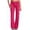 Hot Pink, variant on Pants For Women Mid Waist Double Button Slim Straight Leg Pants Cotton Blend Trendy Casual Summer Hot Pink L