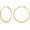 Gold, variant on Flattened Gold Hoop Earrings for Women, 14K Gold Plated Hoops ,Hypoallergenic Lightweight Earring