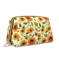 thumbnail image 2 of Salouo Sunflowers And Butterflies Pattern Large Cosmetic Bag,Portable Travel Makeup Bag Makeup Brush Organizer Cosmetics Pouch Large Capacity Travel Makeup Case Organizer, 2 of 8