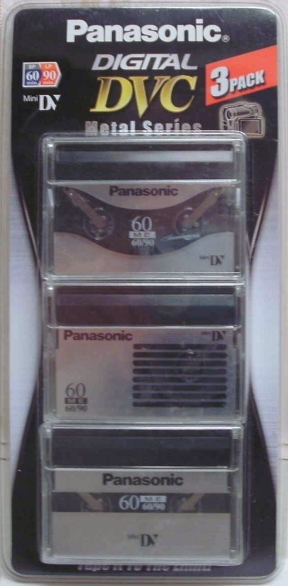 PANASONIC DVC METAL SERIES 3 PACK MINI DV TAPES