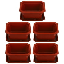 5 Sets Large Bonsai Container Rectangular Pot Flowerpot Office