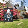 thumbnail image 7 of XMXY Skull Red Clown Joker Garden Flags Double Sided,Farmhouse Holiday Yard Outdoor Sign Decor Flag, 28"x40" inch, 7 of 7