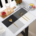 thumbnail image 2 of YumSur Set of 6 Placemats,11.8x17.7in PVC Non-Slip Washable Place Mats, Tear-Resistant Heat-Resistant Placemats for Wedding Coffee Shop Decoration, 2 of 13