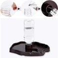 thumbnail image 4 of Dispensador de agua para reptiles, cuenco dispensador de alimentos antidesbordamiento 2 en 1, cuenco de plástico para tortuga Gecko - marrón, 4 of 4