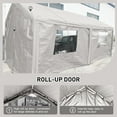 thumbnail image 5 of CCBEKIIM 19.88 x 9.51 x 9.25 ft White Carport, 5 of 8