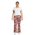 thumbnail image 3 of No Boundaries Women's Plus Flare Pant, 2 Pack, Sizes 1X-4X, 3 of 5