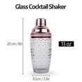 thumbnail image 2 of 13oz Glass Cocktail Shaker Set - Glass Shaker For Cocktails, Drink Shakers Cocktail And Cocktail Sh, 2 of 5
