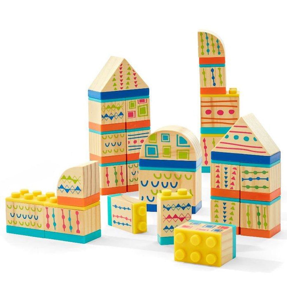 Imaginarium Discovery Connecting Blocks 24 Piece Interlocking Plastic