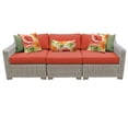 thumbnail image 1 of Coast 3 Piece Outdoor Wicker Patio Furniture Set in Tangerine, 1 of 2
