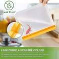 thumbnail image 3 of 20 Sacs de Congélation Réutilisables, Sac à Sandwich Réutilisable, Sac de Stockage Alimentaire en Silicone Réutilisable Étanche Ziplock Récipient Hermétique pour Déjeuner, Collations, Fruits, 3 of 5