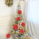 thumbnail image 4 of Cateissary Árbol de Navidad Decorativo Flor Falsa Portátil Desmontable Moda Parque Jardín Artificial Simulación Festival Flores Kits de decoración para fiestas rojo navideño Cateissary JR1170-07, 4 of 6