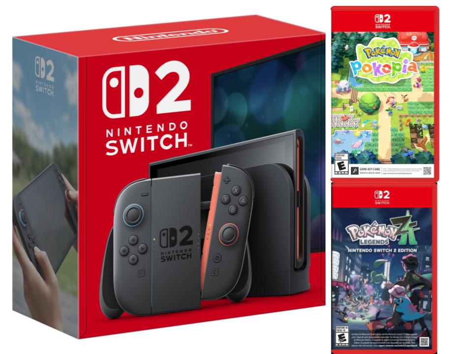 Nintendo Switch 2 Ultimate Pokémon Bundle with Pokémon Legends: Z-A and Pokémon Pokopia