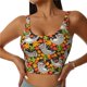 thumbnail image 1 of Balery Sloth on the Branch Sujetadores deportivos con espalda cruzada para mujer, acolchados, sin costuras, de alto impacto, ideales para yoga, gimnasio, entrenamiento y fitness.-XX-Large, 1 of 8
