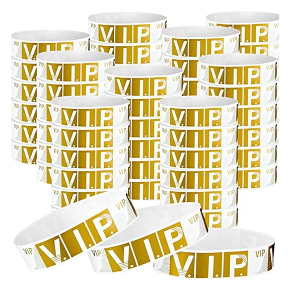 500 Pcs VIP Wristbands Party Wrist Bands Colored Waterproof Armband