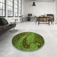 thumbnail image 4 of Ahgly Company Machine Washable Indoor Rectangle Transitional Chocolate Brown Area Rugs, 2' x 5', 4 of 7