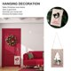 thumbnail image 4 of Adornos navideños de madera PENGJTMXG 2 piezas para puerta, 4 of 4