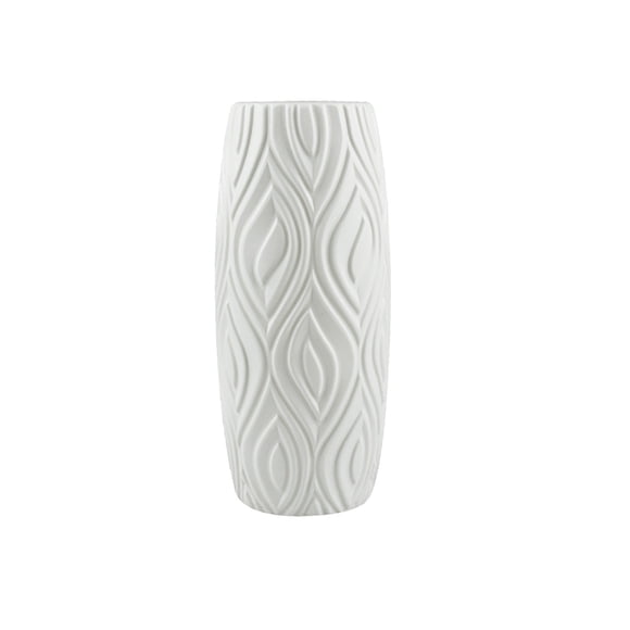 Vase with Artificial Flowers Home Decor Lasting Vase for Both Fresh and Dried Flowers, Plastic Centerpiece for Bedroom Kitchen Living Room, 23×8cm