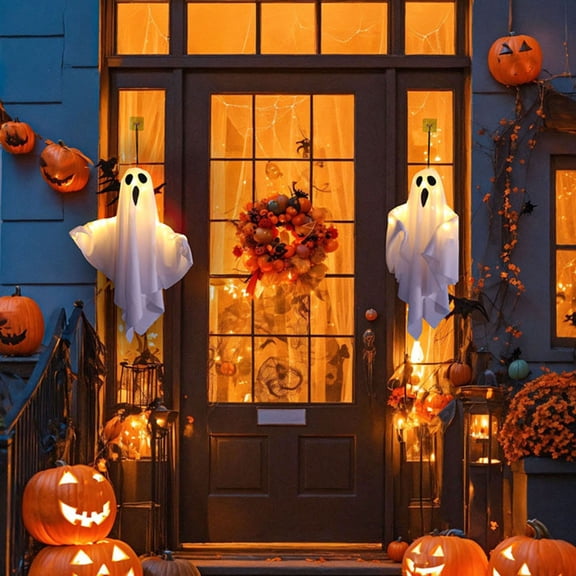 Halloween Decoration Indoor Outdoor Clearance Under $5.00! Thanksgiving Fall Decorations for Home, Halloween Luminous Pendant Halloween Family Party Decorative Pendant