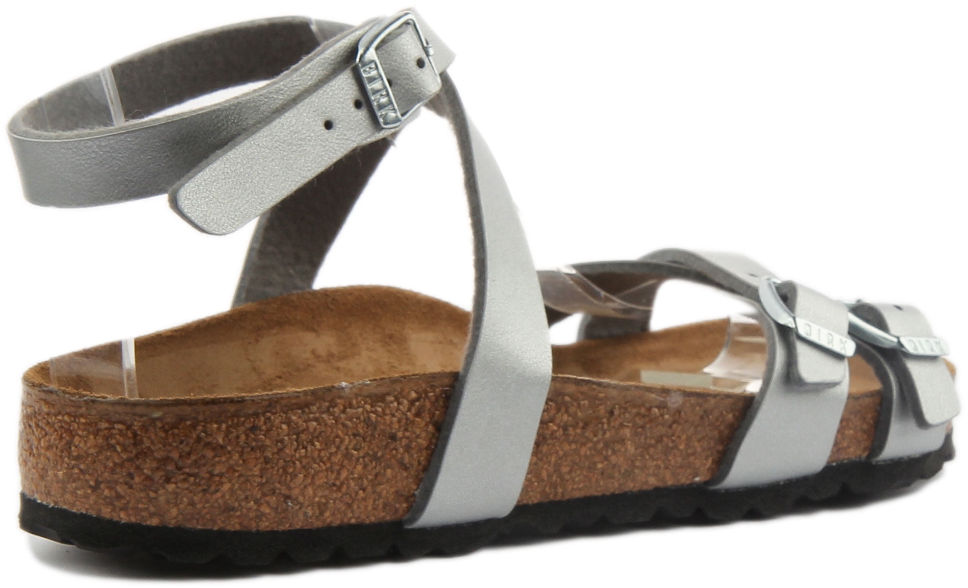 Birkenstock Bianca Women s Ankle Strap Birko Flor Sandal In Silver