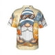 thumbnail image 5 of Nueva camisa hawaiana con estampado divertido de hongos para hombre, camisas casuales de manga corta para vacaciones en la playa, camisas de calle con flores para mujer y niño, 5 of 5