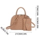 thumbnail image 3 of Ladies Fashion Color Leather Versatile Handbag Double Zipper Messenger Bag, 3 of 9