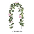 thumbnail image 3 of 68.89 Inch Artificial Flower Garland with Floral Vines & Butterflies | Multicolor Plastic Decor for Weddings, Fireplaces, Tables & Indoor/Outdoor Use, 3 of 6