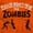 Orange, variant on Please Don’t Feed the Zombies Plus Size Crewneck Graphic Tee Shirt Brisco Brands 2X