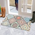 thumbnail image 5 of Bohemian Beige Geometric Diamond Pattern Design (4) Door Mat 30 X 17 Inch Welcome Doormat Indoor Outdoor Entrance Floor Mat Non Slip Spring Summer Decor Rubber Mats, 5 of 6
