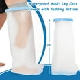 thumbnail image 4 of FrostHike Extra Large Shower Foot Protector, Waterproof Adult Leg Cast Covers with Non-Slip Padding Bottom, Keep Cast Dry Protection, 4 of 5
