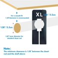 thumbnail image 3 of 40 Pack Rectangular White Plastic Clothing Size Closet Rack Dividers Hangers, Preprinted in 8 Sizes, 3 of 5