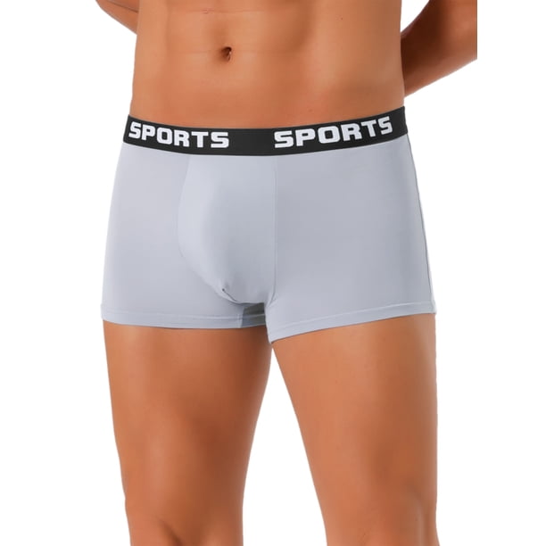 INSPIRAR CHIC Ropa interior tipo bóxer de hombre ligera y corta con stretch 32 Gris claro