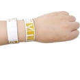 thumbnail image 2 of 200 Uds pulseras Vip impermeables brazaletes de fiesta dorados pulseras de papel ligeras, 2 of 3