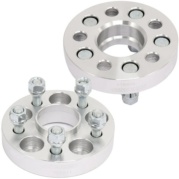 AUTOMUTO 2set 25mm (1.0") 5x100 to 5x100 Hubcentric Wheel Spacers 57.1mm 12x1.5 Studs 1" for 1985-1989 for Sunbird for Grand Am for Lancer for Daytona for Lebaron