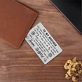 thumbnail image 4 of DEGASKEN Brother Birthday Card Gifts, Special Engraved Wallet Card, 4 of 5