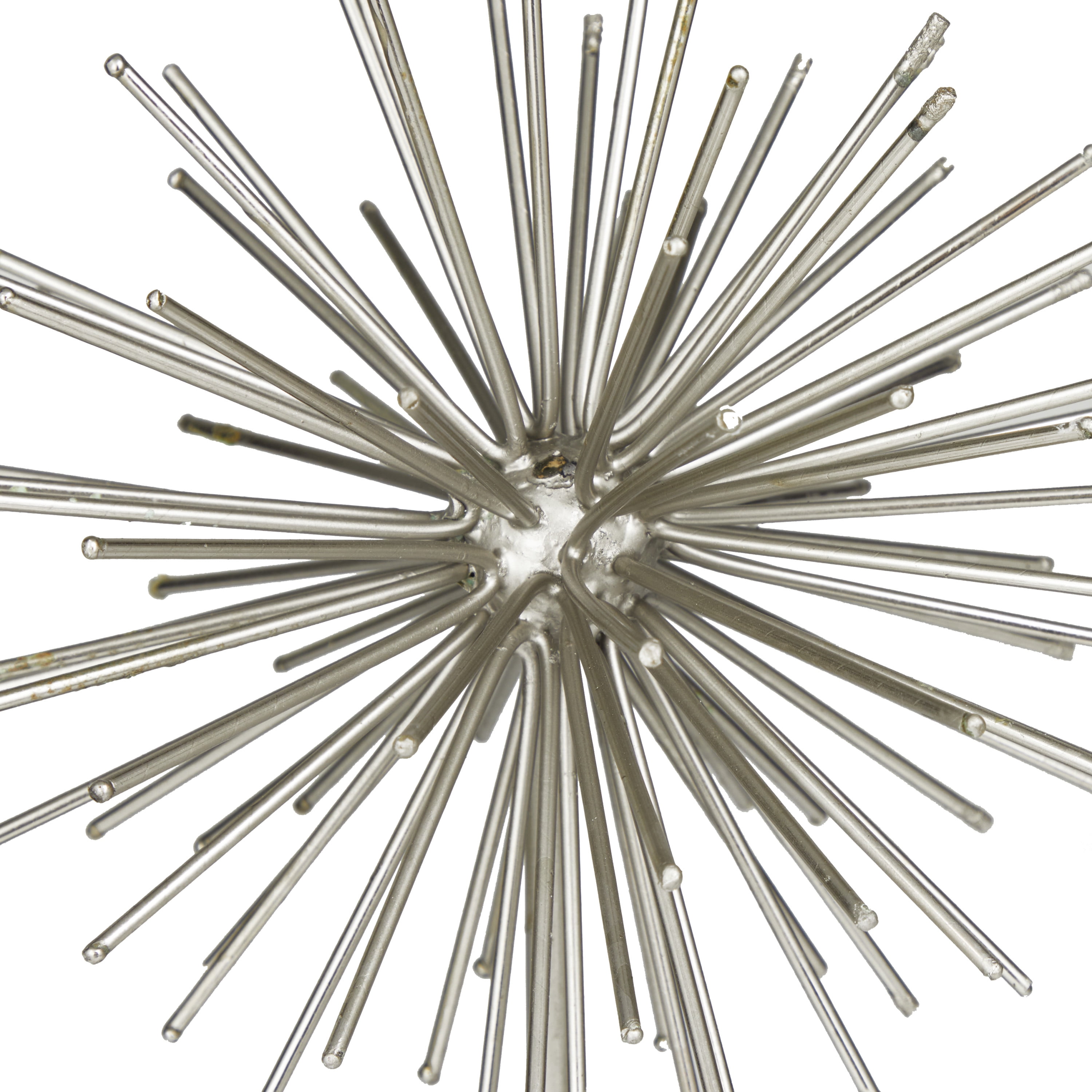 CosmoLiving by Cosmopolitan Marble Contemporary Sculpture, Silver, 1-Piece
