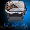 thumbnail image 6 of UBABAI F407 Smart Watch Men's and Women's Watch Bluetooth Call Sports Milanese Steel Strap, 6 of 11