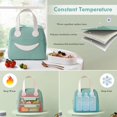 thumbnail image 3 of Insulated Lunch Bag Cute Tote Bag Easy Clean Lunch Box Bag, 3 of 5