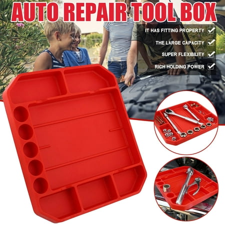 

Bessbest New Year Tool Nonslip Tray Organizer Automotive Large Storage Flexible Silicone Tool Tools Home Improvement