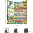 thumbnail image 6 of 21st Birthday Gifts Decorations Blanket, 21 Year Old Birthday Gifts for Her Funny Girls 21st Birthday Gift Ideas, Birthday Presents for Female Women, 6 of 6