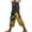 Multicolor#Women's Capris Pants, variant on Honeybee Festival Hippie Capri Pants for Women Summer Loose Harem Cropped Trousers Casual Drawstring Honey Bees Print Capris with Pockets Limited Time Sale Multicolor L