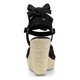 thumbnail image 3 of Alpargata De Mujer Con Cordones Sandalias Con Cuñas Para Mujer Negro 36 EU, 3 of 7