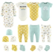 The Peanutshell Newborn Layette Gift Set for Baby Boys or Baby Girls, Sunny Side Up, 16 Essential Pieces, 0-3 Months