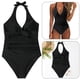 thumbnail image 3 of Traje de baño sexy de una pieza para mujer Traje de baño de dama con cordones Halter sin espalda de verano JShteea El nuevo, 3 of 6