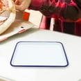 thumbnail image 3 of KAKOWELY 2Pcs Rectangular Enamel Baking Pan Pie Baking Pan Food Baking Pan Kitchen Multi-functional Baking Pan,10.63"X7.48"X0.98", 3 of 5